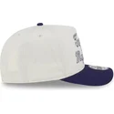 beige-og-lilla-buet-snapback-9fifty-a-frame-chainstitch-kasket-fra-toronto-maple-leafs-nhl-fra-new-era