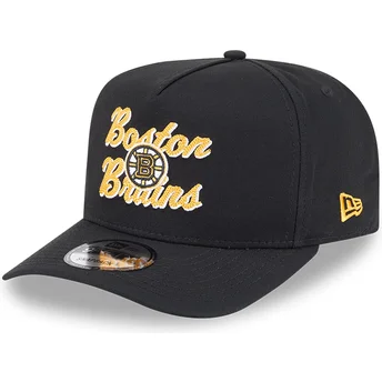 Boston Bruins NHL New Era 9FIFTY A Frame Chainstitch sort buet snapback kasket