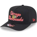 sort-buet-snapback-kasket-9fifty-a-frame-chainstitch-fra-chicago-blackhawks-nhl-fra-new-era
