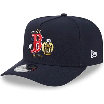 Boston Red Sox MLB New Era 9FIFTY A Frame Cartoon marineblå buet snapback kasket