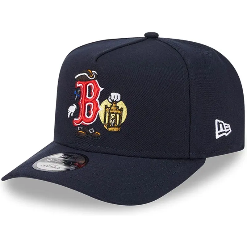 marinebla-buet-kasket-snapback-9fifty-a-frame-cartoon-fra-boston-red-sox-mlb-fra-new-era