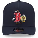 marinebla-buet-kasket-snapback-9fifty-a-frame-cartoon-fra-boston-red-sox-mlb-fra-new-era