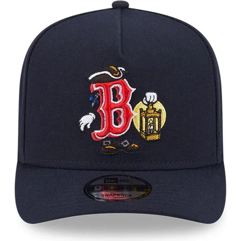 marinebla-buet-kasket-snapback-9fifty-a-frame-cartoon-fra-boston-red-sox-mlb-fra-new-era