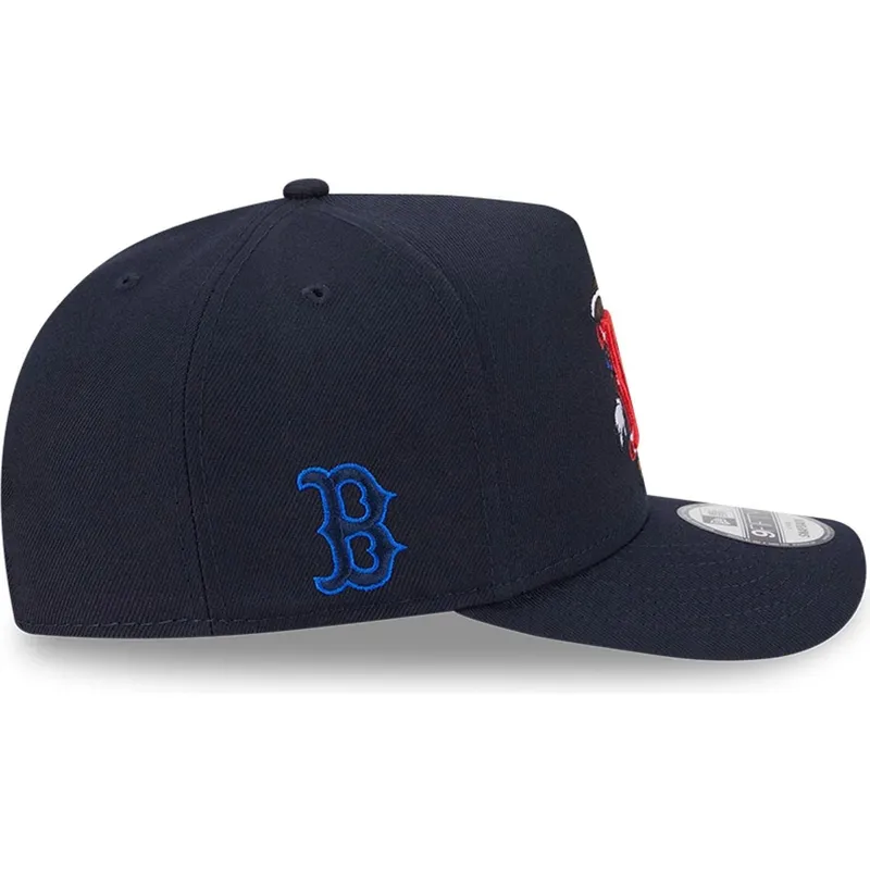 marinebla-buet-kasket-snapback-9fifty-a-frame-cartoon-fra-boston-red-sox-mlb-fra-new-era