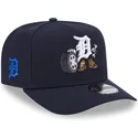 marinebla-buet-snapback-kasket-9fifty-a-frame-cartoon-fra-detroit-tigers-mlb-fra-new-era