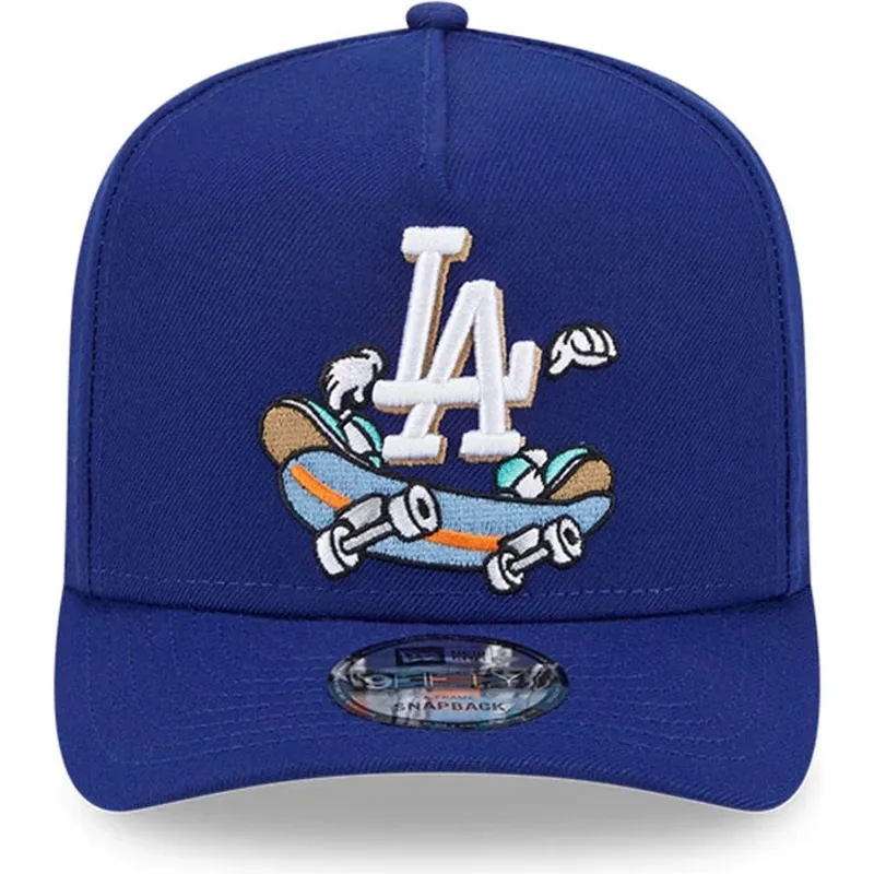 bla-buet-kasket-snapback-9fifty-a-frame-cartoon-fra-los-angeles-dodgers-mlb-fra-new-era