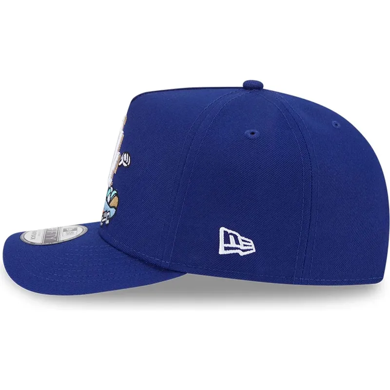 bla-buet-kasket-snapback-9fifty-a-frame-cartoon-fra-los-angeles-dodgers-mlb-fra-new-era
