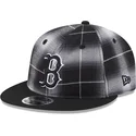 sort-flad-snapback-9fifty-retro-crown-plaid-kasket-fra-boston-red-sox-mlb-fra-new-era
