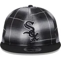 chicago-white-sox-mlb-new-era-9fifty-retro-crown-plaid-sort-snapback-fladskygget-kasket