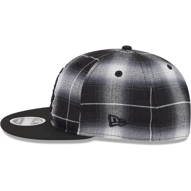 sort-flad-snapback-9fifty-retro-crown-plaid-kasket-fra-chicago-white-sox-mlb-fra-new-era