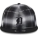sort-fladskygget-snapback-9fifty-retro-crown-plaid-kasket-fra-detroit-tigers-mlb-fra-new-era