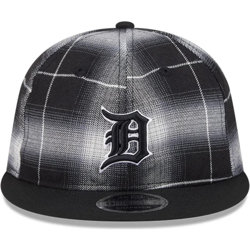 sort-flad-snapback-9fifty-retro-crown-plaid-kasket-fra-detroit-tigers-mlb-fra-new-era