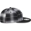 sort-fladskygget-snapback-9fifty-retro-crown-plaid-oakland-athletics-mlb-fra-new-era