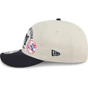 buet-beige-og-marinebla-snapback-kasket-9fifty-retro-crown-scatter-fra-new-york-yankees-mlb-fra-new-era
