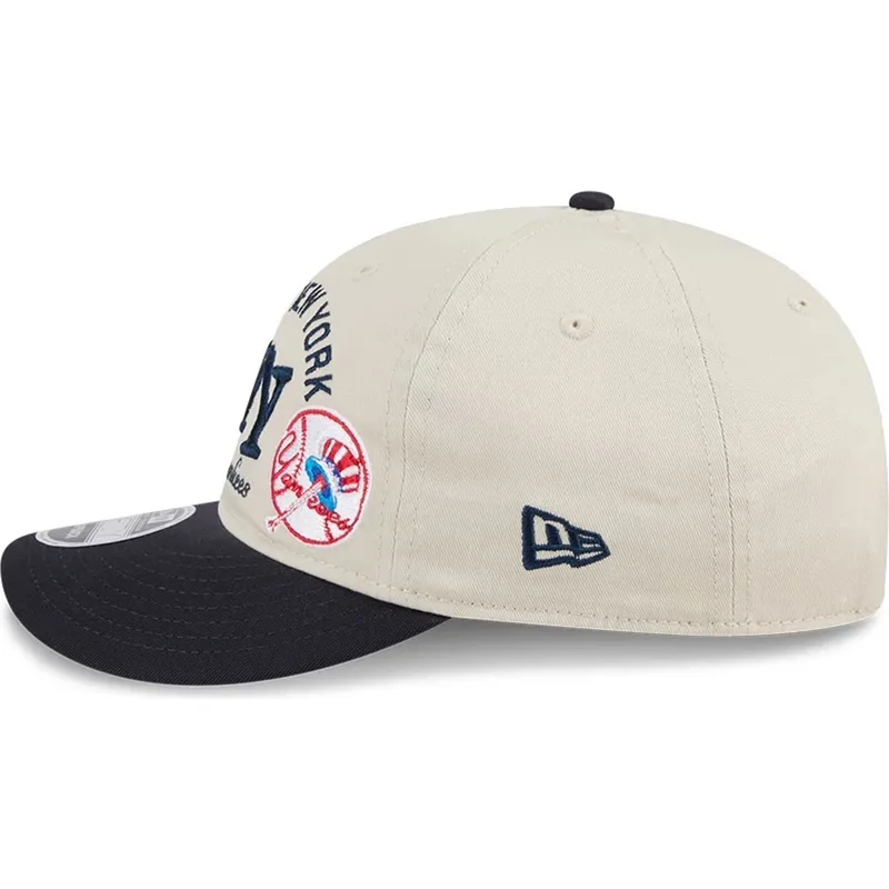 buet-beige-og-marinebla-snapback-kasket-9fifty-retro-crown-scatter-fra-new-york-yankees-mlb-fra-new-era buet-beige-og-marinebla-snapback-kasket-9fifty-retro-crown-scatter-fra-new-york-yankees-mlb-fra-new-era