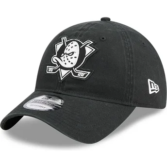 Sort justerbar buet kasket 9TWENTY Stamp fra Anaheim Ducks NHL fra New Era