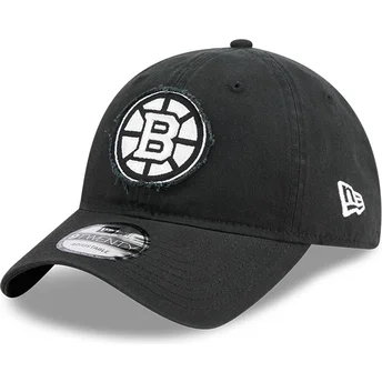 Justerbar sort buet kasket 9TWENTY Stamp fra Boston Bruins NHL fra New Era