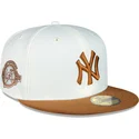 new-york-yankees-mlb-new-era-59fifty-chrome-toast-side-patch-hvid-og-brun-justeret-flad-kasket