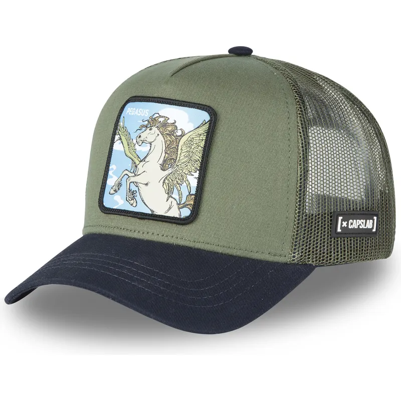 kasketter-buet-gron-snapback-pegasus-beasts-af-capslab kasketter-buet-gron-snapback-pegasus-beasts-af-capslab