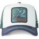 gorra-trucker-hvid-gron-og-bla-hjort-forest-cas2-for3-beasts-fra-capslab