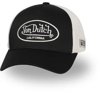 Justerbar sort og beige trucker-kasket LOF B30 fra Von Dutch