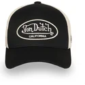 von-dutch-lof-b30-justerbar-sort-og-beige-truckerkasket