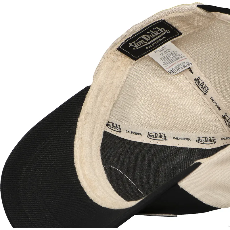 sort-og-beige-justerbar-trucker-kasket-lof-b30-fra-von-dutch