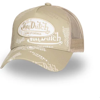 Beige trucker kasket CAFE05 fra Von Dutch