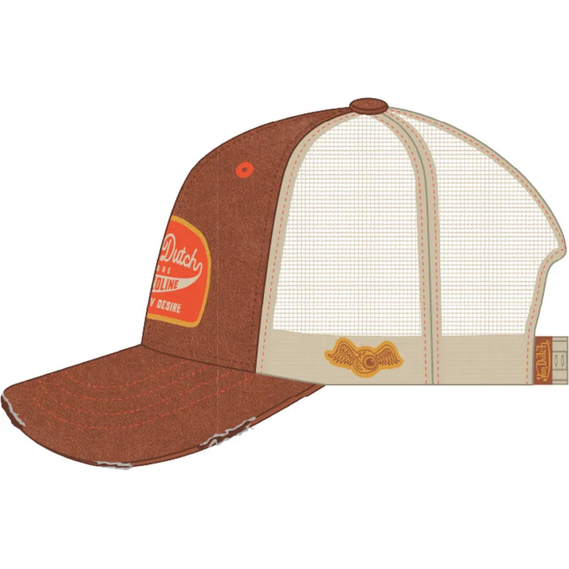 brun-og-beige-trucker-kasket-mac11-fra-von-dutch