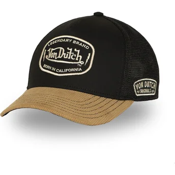 Von Dutch SEM02 sort og brun trucker kasket