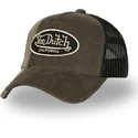 von-dutch-cut01-brun-og-sort-trucker-kasket