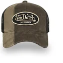 von-dutch-cut01-brun-og-sort-trucker-kasket