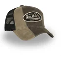 von-dutch-cut01-brun-og-sort-trucker-kasket