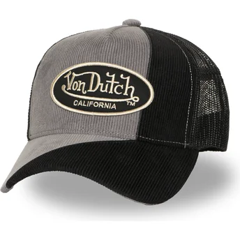 Von Dutch CUT03 sort og grå trucker kasket