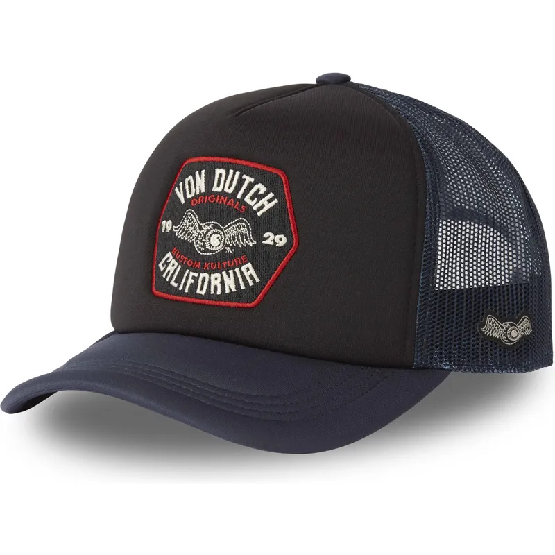 trucker-kasket-brun-og-marinebla-foam02-fra-von-dutch