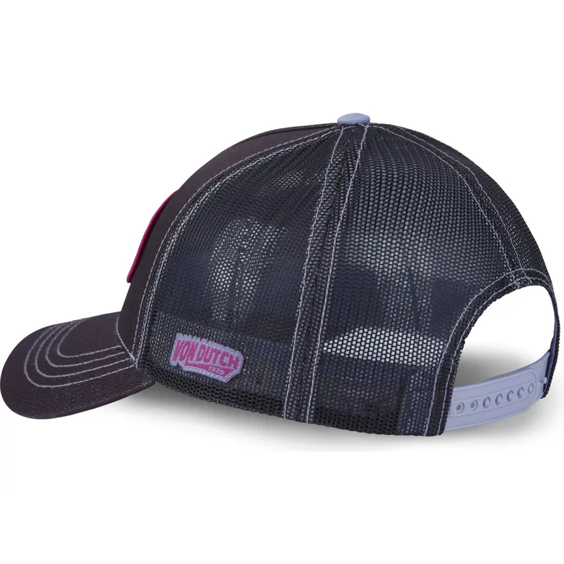 flerfarvet-trucker-kasket-glit-pu-fra-von-dutch