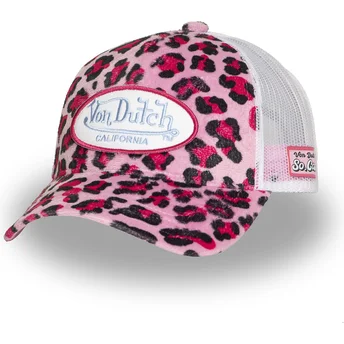 Gorra trucker leopard pink PSA P af Von Dutch