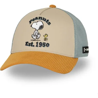Flerfarvet trucker kasket Snoopy og Emilio PEA6 SNO Peanuts fra Capslab