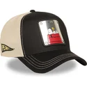 gorra-trucker-sort-og-beige-snoopy-og-emilio-pea6-naw6-peanuts-fra-capslab