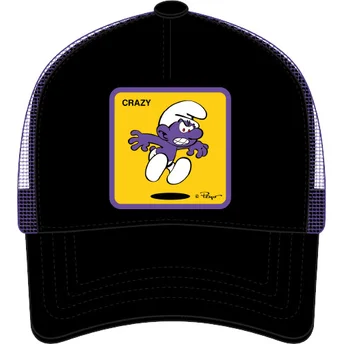 Sort og violet trucker-kasket Pitufo Morado SMU CRAZ Los Pitufos fra Capslab
