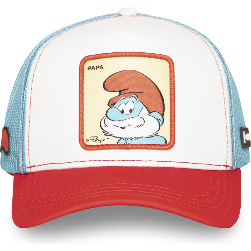 flerfarvet-trucker-kasket-papa-smurf-smu-papa-smolferne-fra-capslab