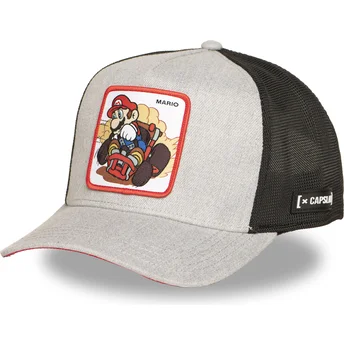 Gorra trucker grå og sort Mario Kart SMK3 VRO Super Mario Bros. fra Capslab