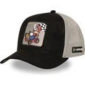 sort-og-gra-trucker-kasket-mario-kart-smk3-che-super-mario-bros-fra-capslab