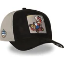 capslab-super-mario-bros-smk3-che-sort-og-gra-trucker-kasket-mario-kart
