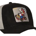 sort-og-gra-trucker-kasket-mario-kart-smk3-che-super-mario-bros-fra-capslab