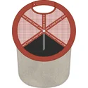 gorra-trucker-gra-og-rod-pea5-pea-peanuts-fra-capslab