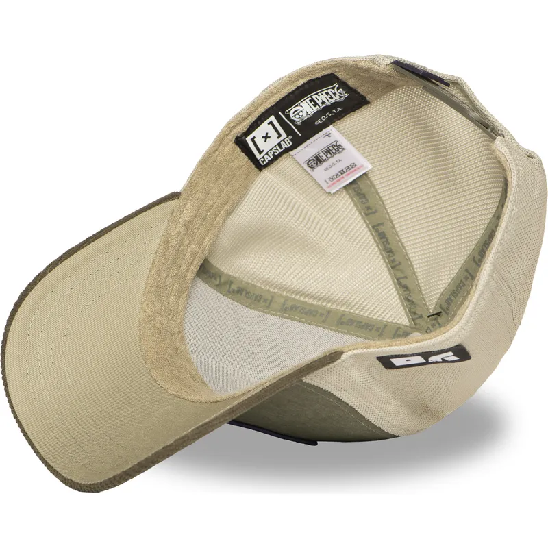 gron-og-beige-trucker-kasket-roronoa-zoro-op6-zor-one-piece-fra-capslab