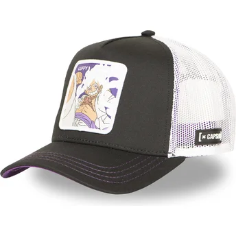 Sort og hvid trucker-kasket Monkey D. Luffy OP6 GEA One Piece fra Capslab