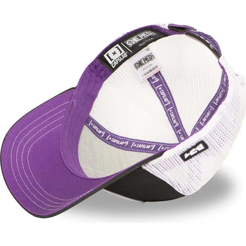 trucker-kasket-sort-og-hvid-monkey-d-luffy-op6-gea-one-piece-fra-capslab