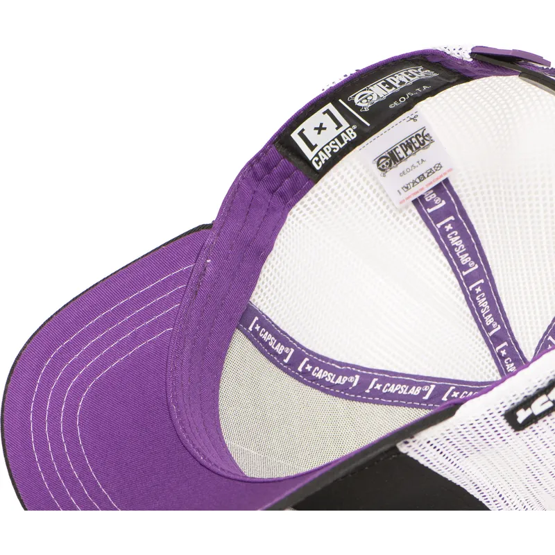 trucker-kasket-sort-og-hvid-monkey-d-luffy-op6-gea-one-piece-fra-capslab